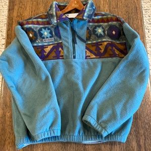 Columbia Aztec Vintage Fleece Half Zip!